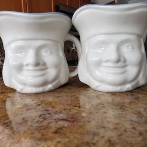 Vintage Pfaltzgraff Village Colonial Toby Mug Style Character Face Cup 5''T